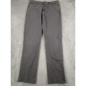 J Crew Pants Mens 32x32 Gray Flex Chino‎ Straight Preppy Modern Pockets